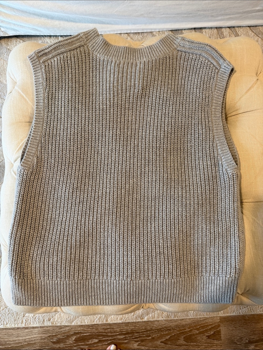 Abercrombie & Fitch Ribbed Knit Sweater - Taupe, Cream and gray - Picture 5 of 5